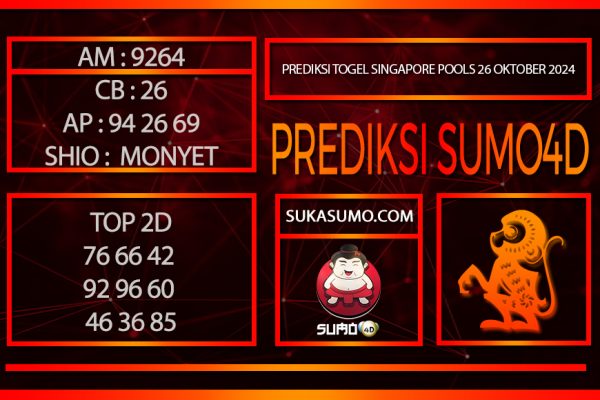 PREDIKSI TOGEL SINGAPORE POOLS/26/OKTOBER/2024