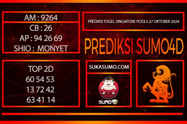 PREDIKSI TOGEL SINGAPORE POOLS/27/OKTOBER/2024