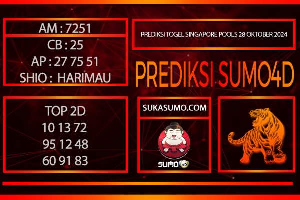 PREDIKSI TOGEL SINGAPORE POOLS/28/OKTOBER/2024